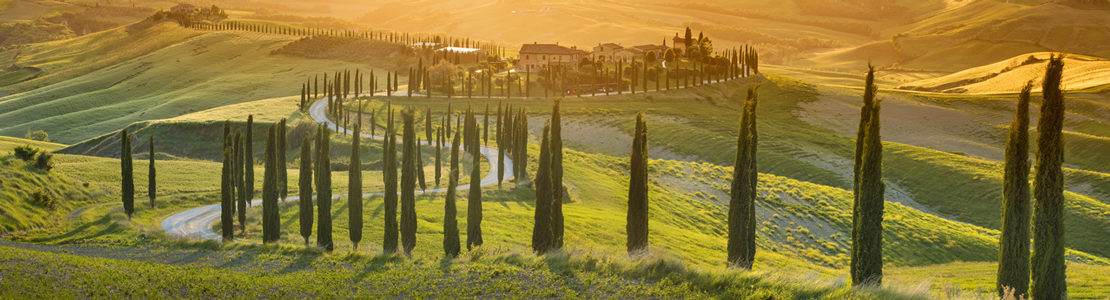 Blick in die Weite der Toscana